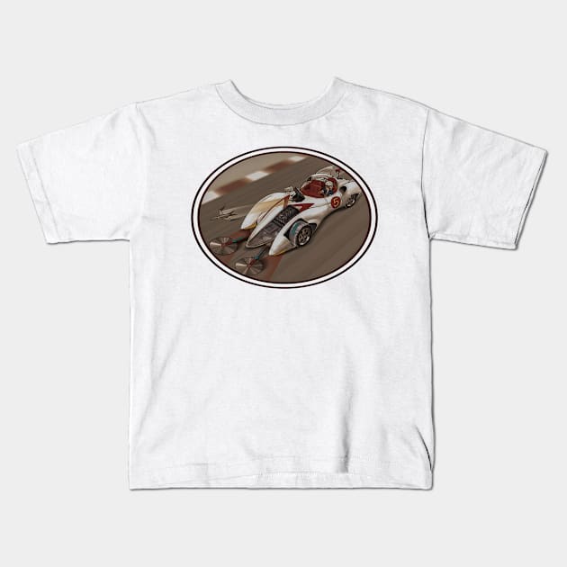 speed racer Kids T-Shirt by dance girl and mousse podcast